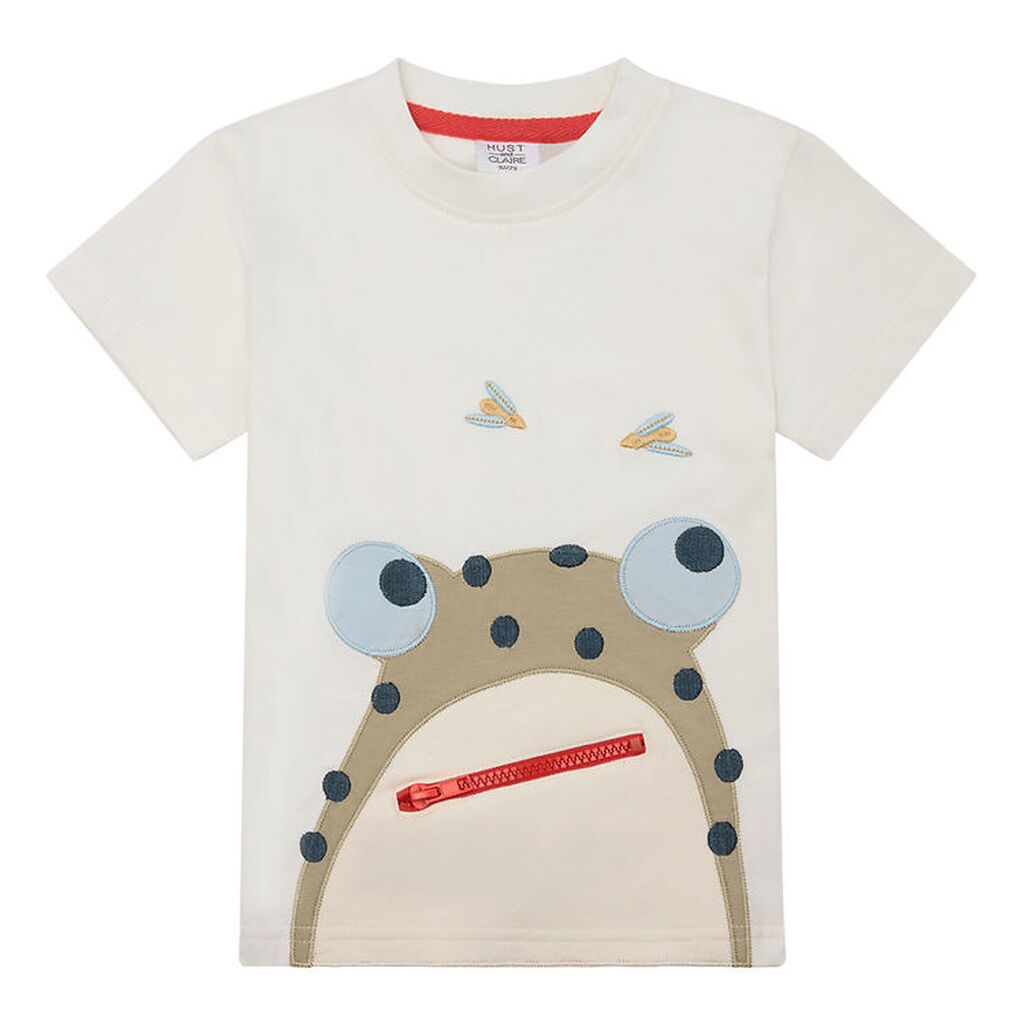 Hust and Claire T-shirt - Anton - Ivory m. Lomme