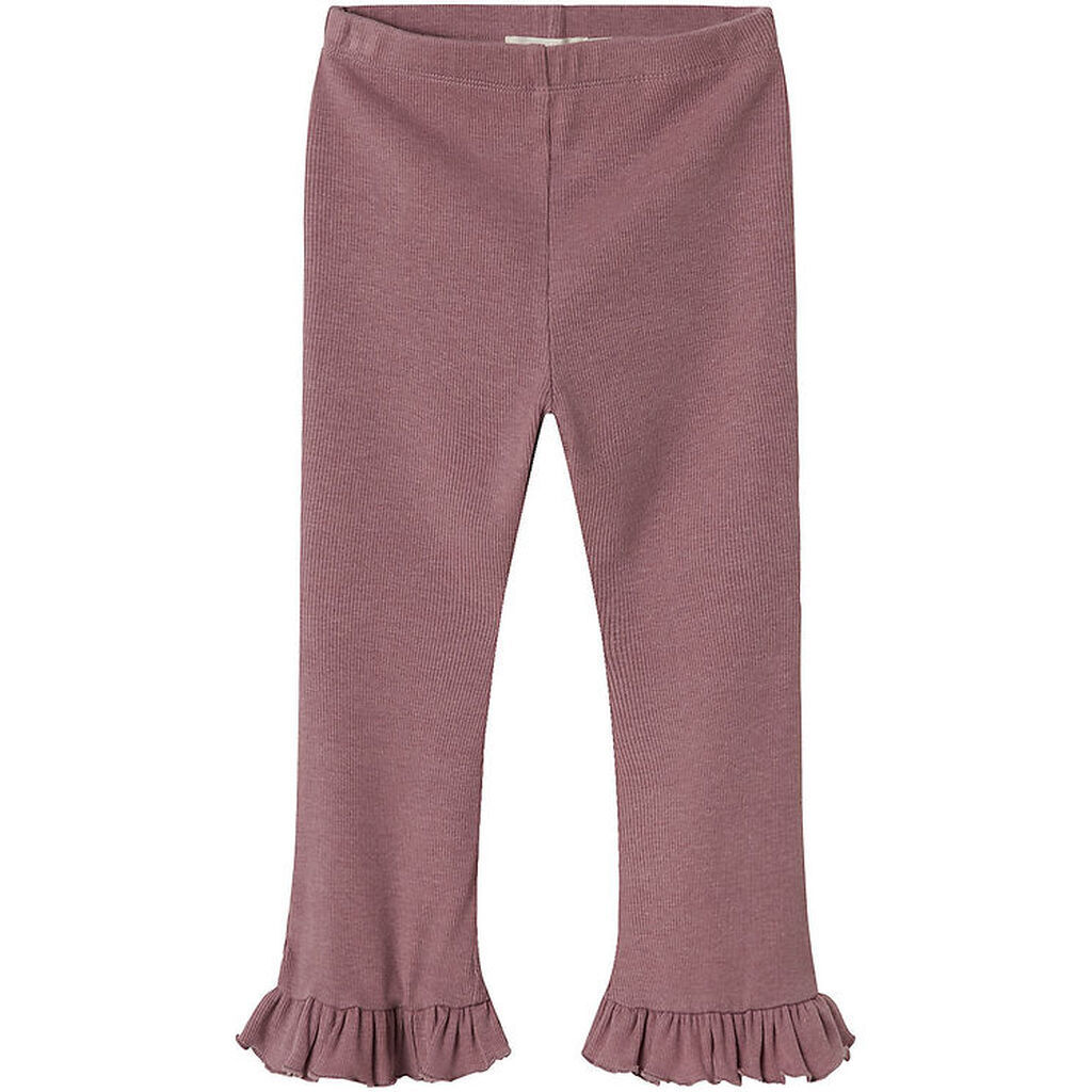 Lil Atelier Leggings - Rib - NmfDarla - Nostalgia Rose