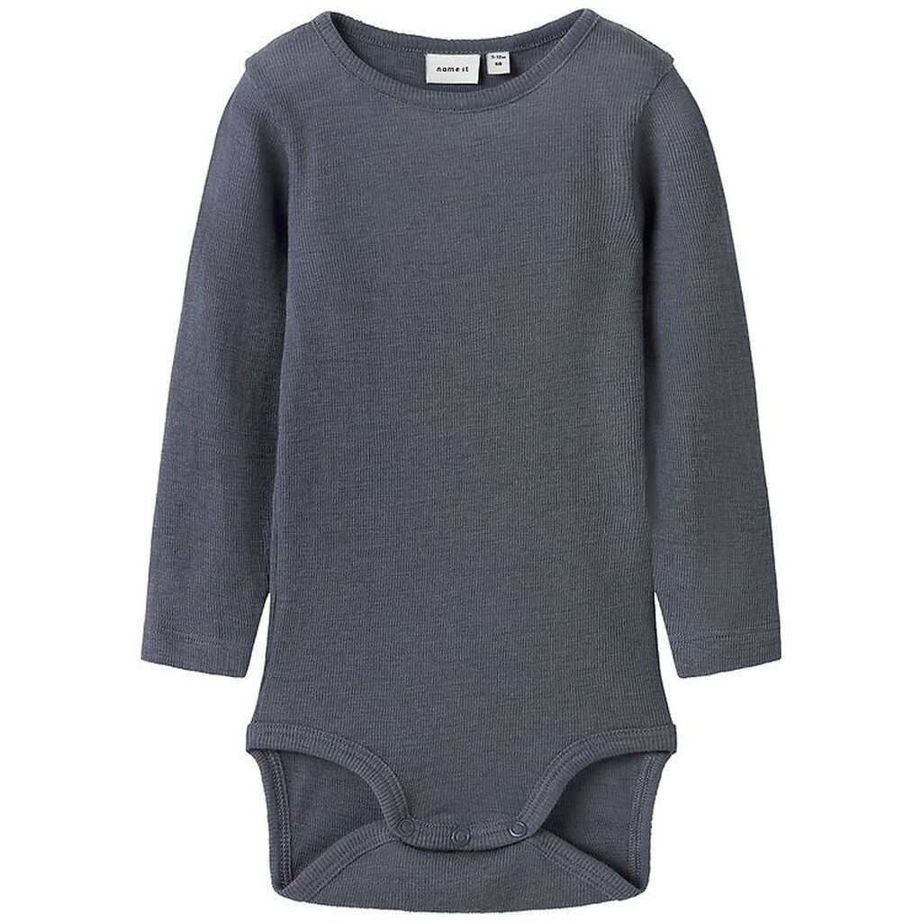 Name It Body l/æ - Uld/Silke - Rib - NbmWossa - Folkstone Gray