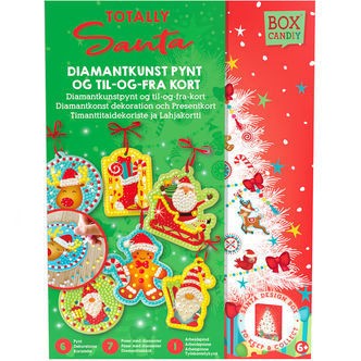 BOX CANDIY Kreasæt - Diamantkunst Til og Fra-kort - Totally Sant