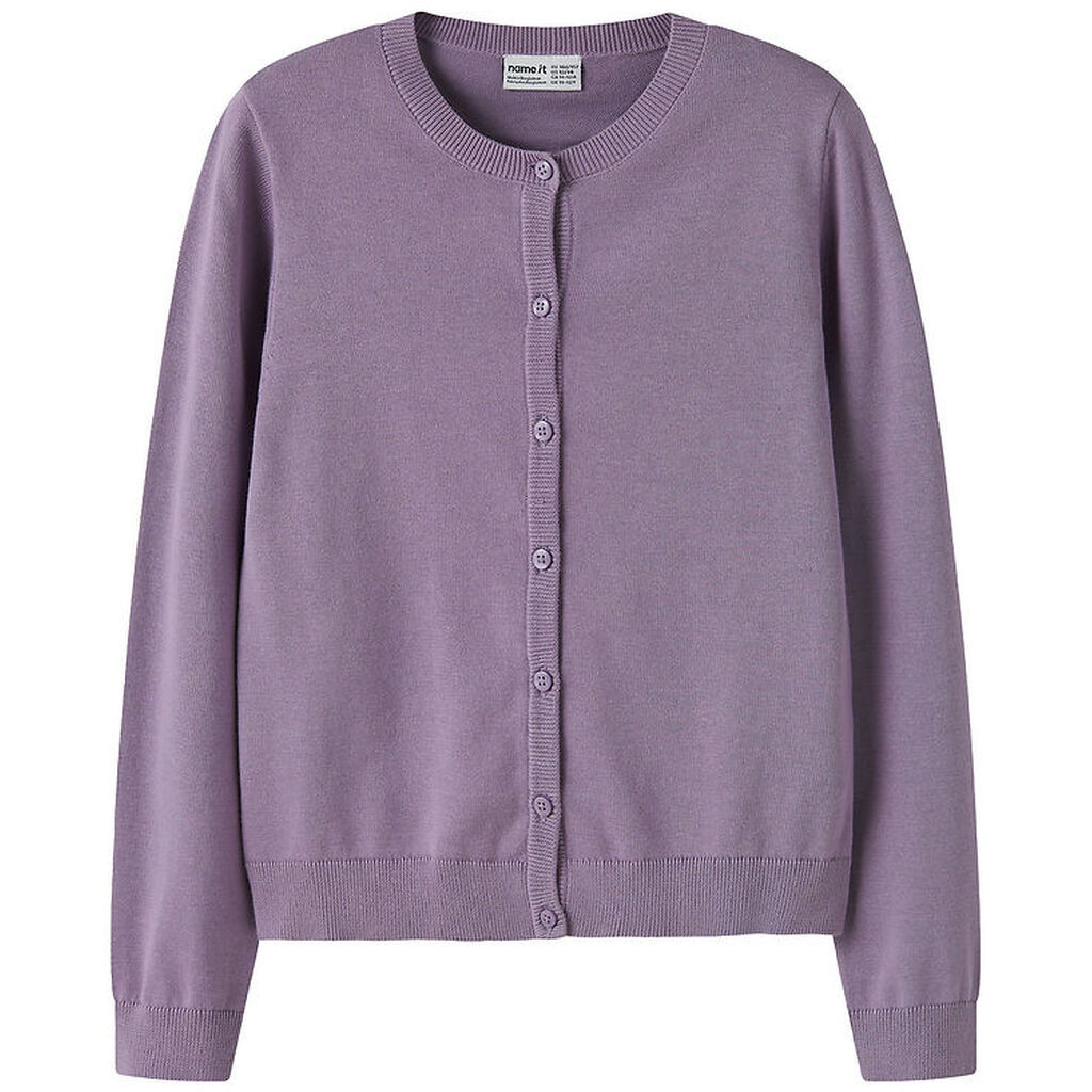 Name It Cardigan - Strik - Noos - NkfValane - Lavender Gray