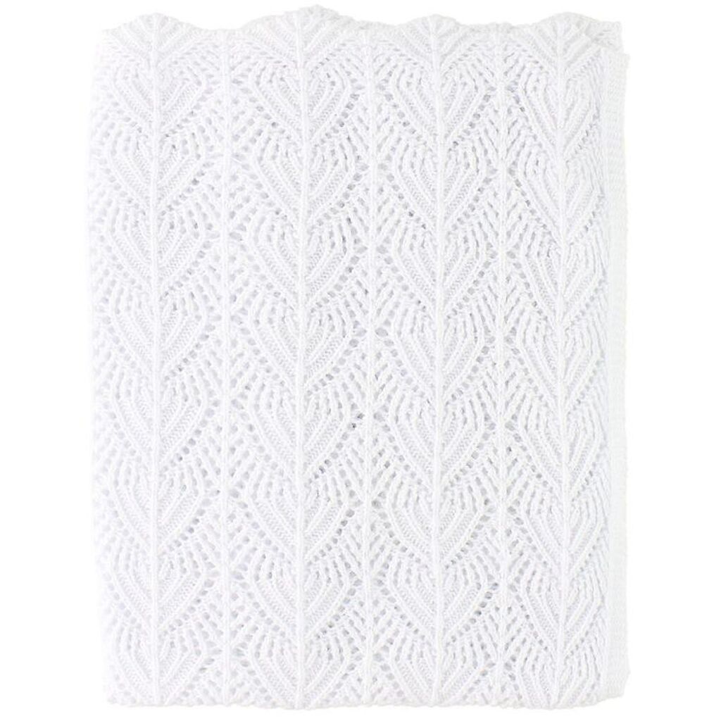 Nørgaard Madsens Tæppe - Strik - 75x100 - Hvid