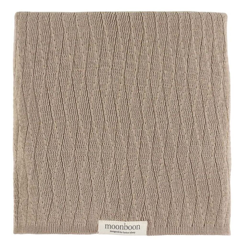 Moonboon Tæppe - Strik - 100x80 cm - Earth