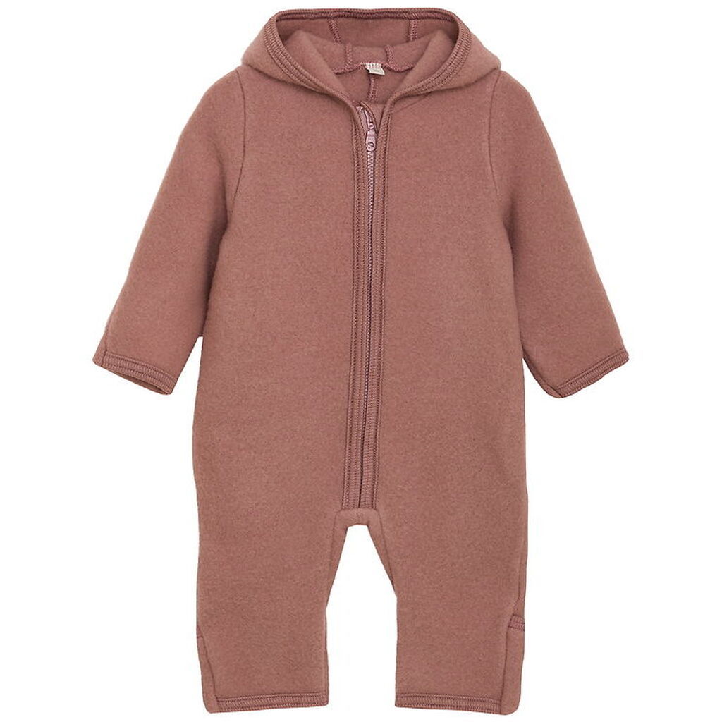 Huttelihut Køredragt - Uldfleece - Burlwood m. Ører