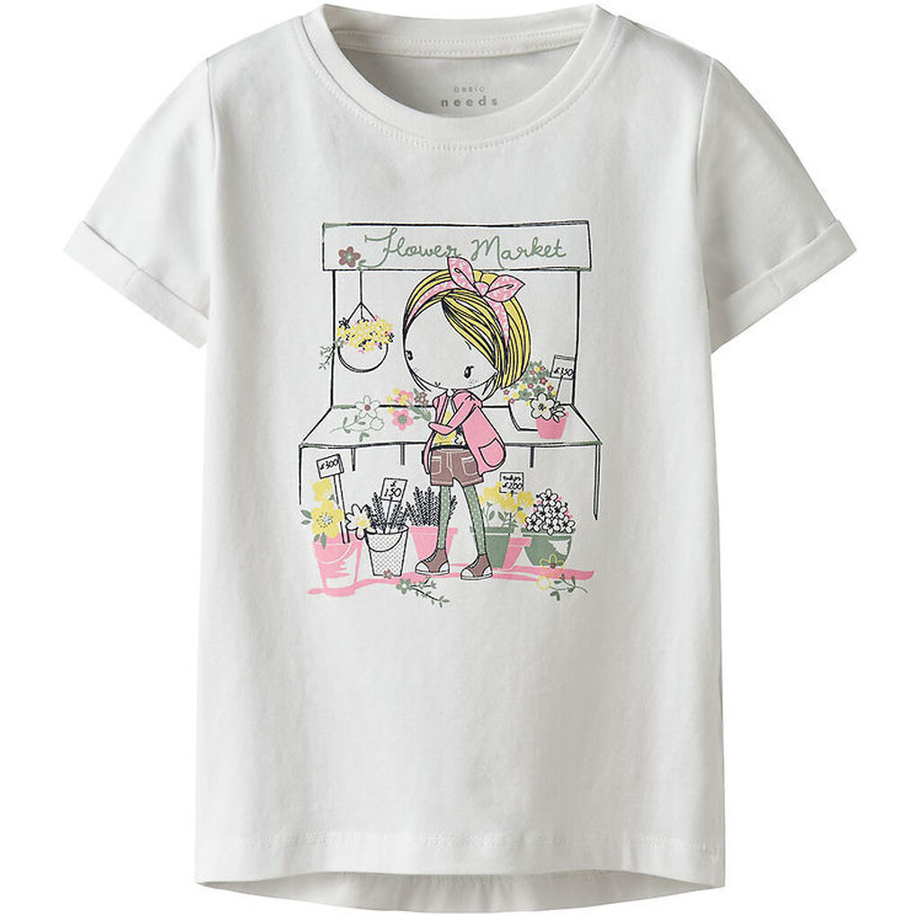 Name It T-shirt - NmfVix - Bright White/Market