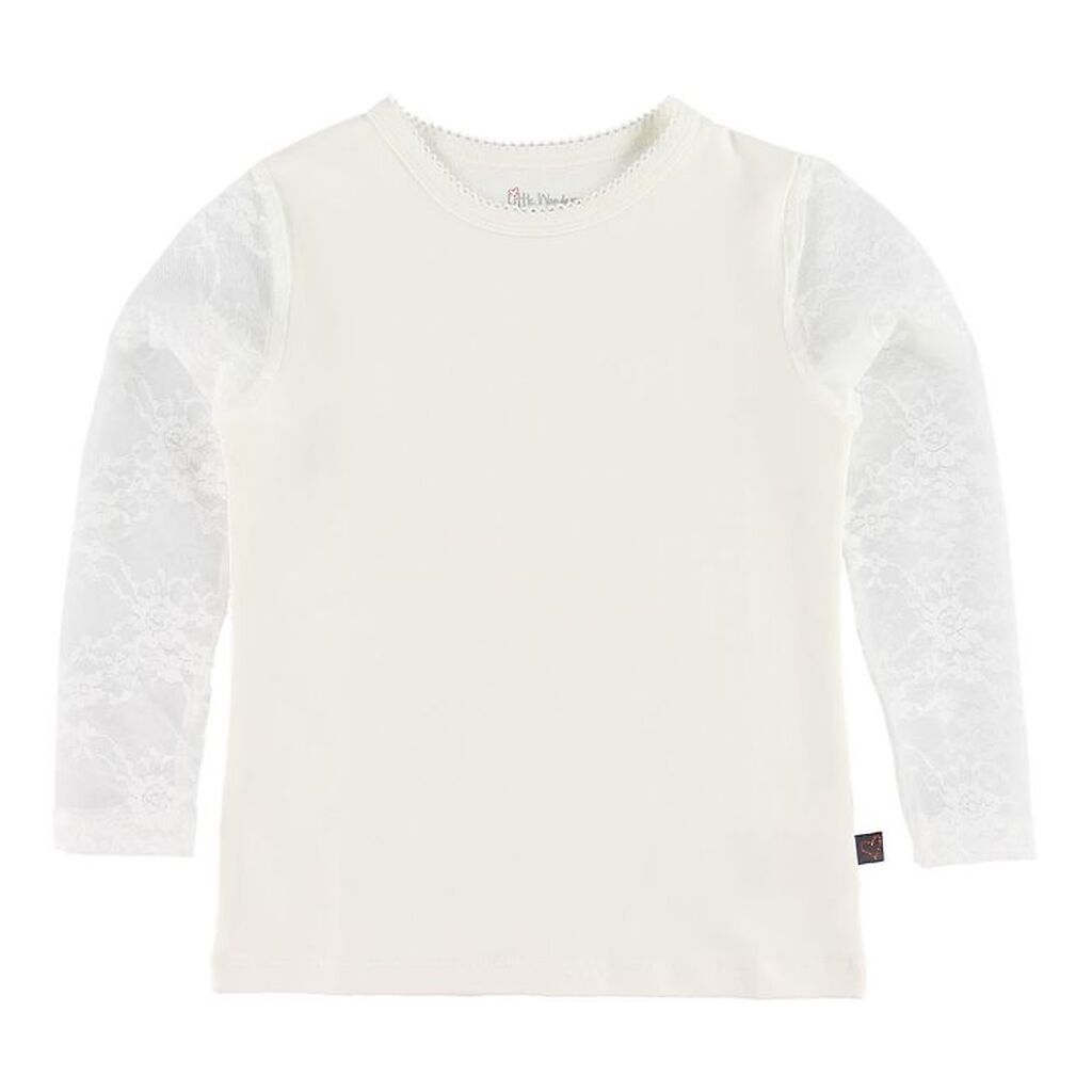 Little Wonders Bluse m. Blondeærmer - Maja - Hvid