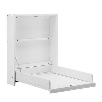 Bino Puslebord - Væghængt - Træ - 76x58 cm - Hvid