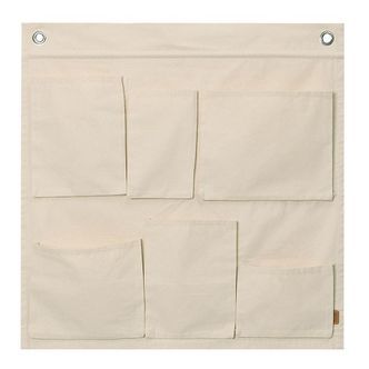 Ferm Living Væglommer - Canvas - Off-White
