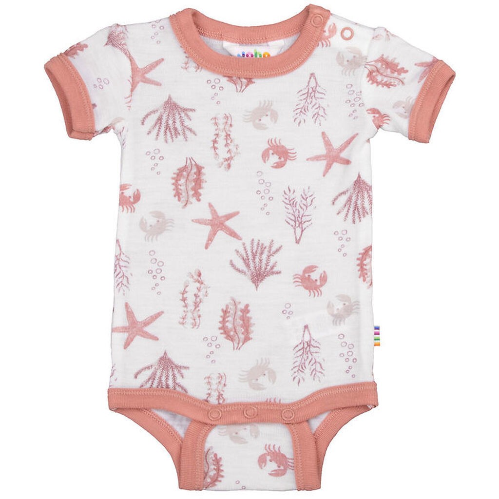 Joha Body k/æ - Uld - Lyserød m. Print