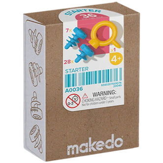 MakeDo Værktøj til Pap - Starter - 36 Dele