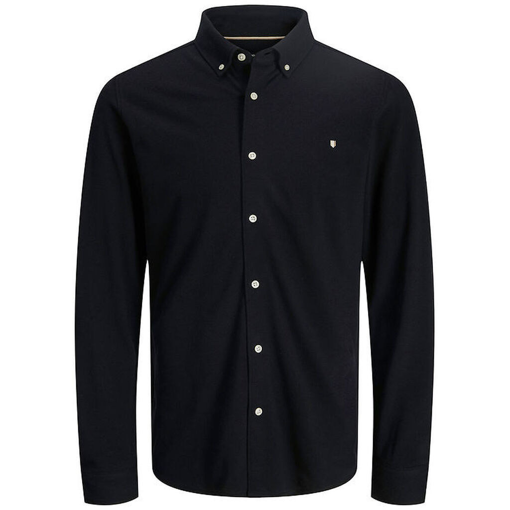 Jack & Jones Skjorte - Piqué - JprBlublake - Black