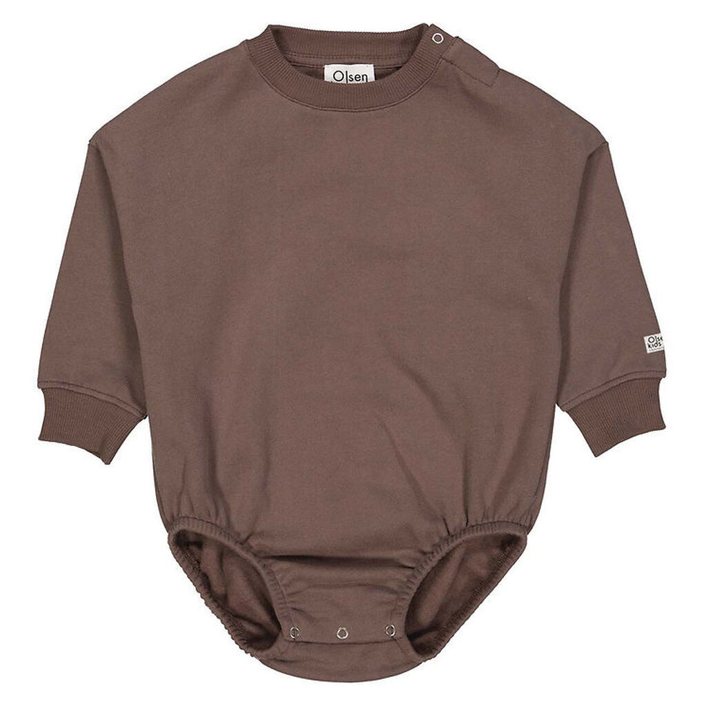 Olsen kids x By Green Body l/æ - Sweat - Ceder Brown