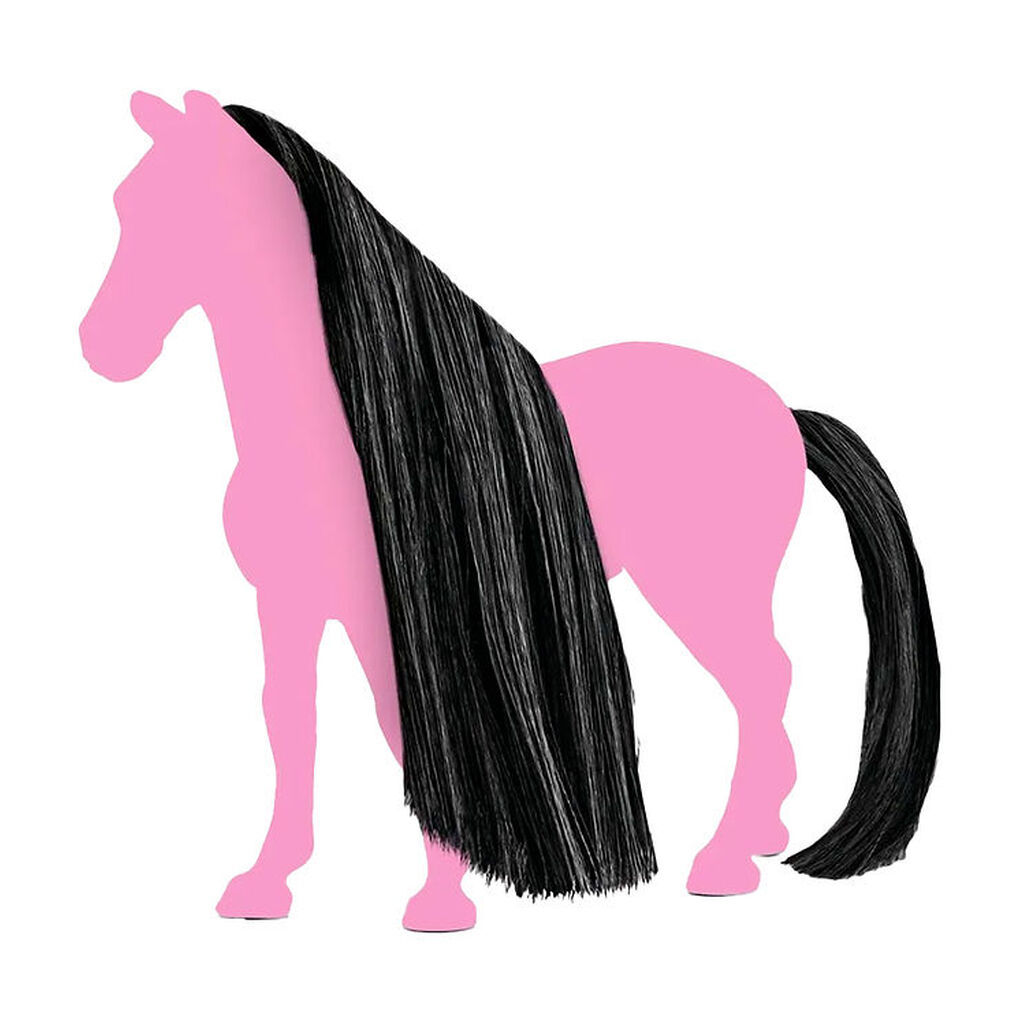 Schleich Horse Club - Hår Beauty Horses Sort - 42649