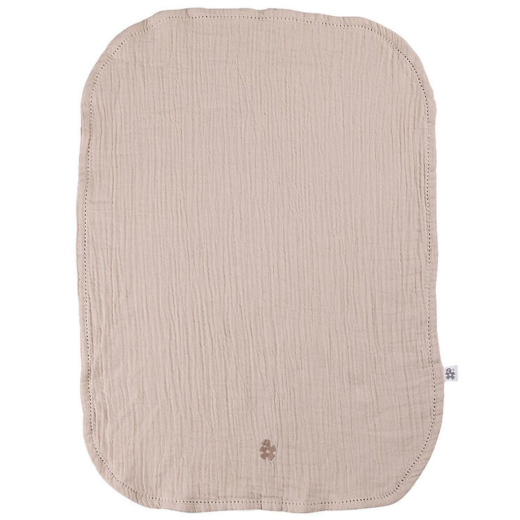 Sebra Pusleunderlag - 2-pak - Musselin - Seabreeze Beige