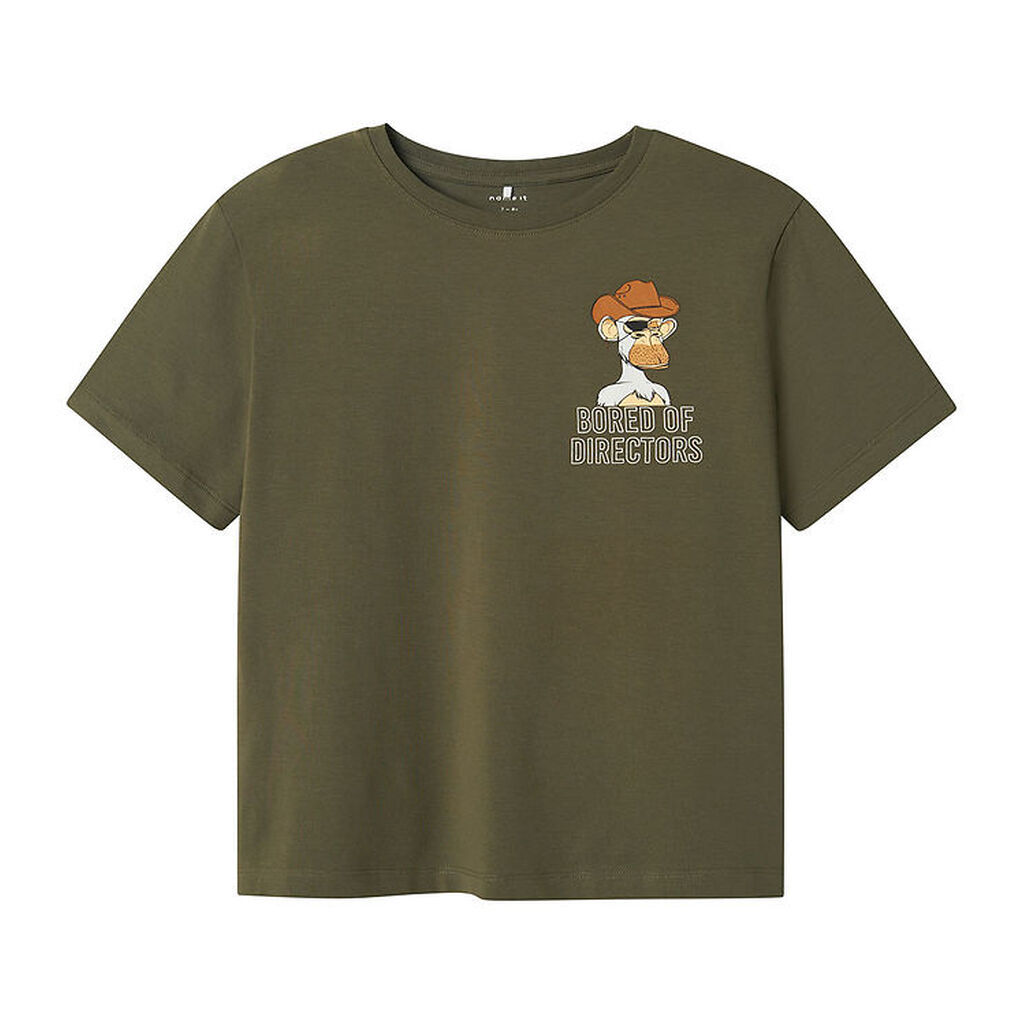 Name It T-Shirt - NkmDyn - Bored Of Directors - Dusty Olive m. A