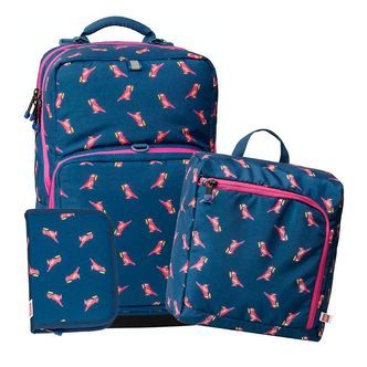 LEGOÂ® Skoletaske m. Gymnastikpose/Penalhus - Parrot - Blå