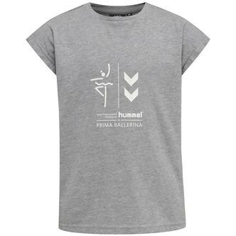 Hummel T-shirt - hmlPrima Bee - Gråmeleret