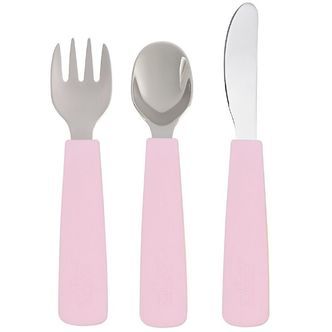 We Might Be Tiny Bestik - 3 Dele - Powder Pink