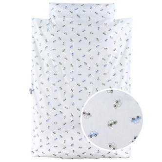 Nørgaard Madsens Sengetøj - Voksen - Hvid m. Biler