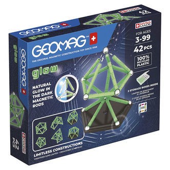 Geomag Magnetsæt - Glow Recycled - 42 Dele