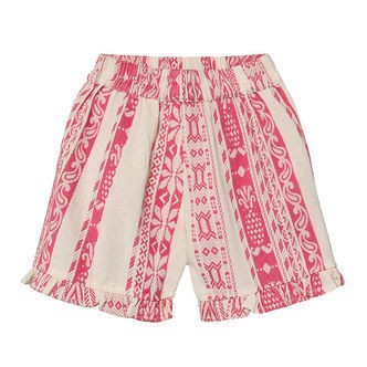 Fliink Shorts - Addie - Cloud Dancer Pink Stripe