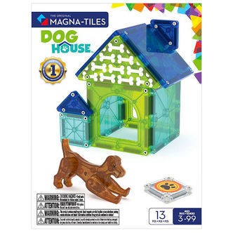 Magna-Tiles Magnetsæt - 13 Dele - Dog House + MicroMAGS