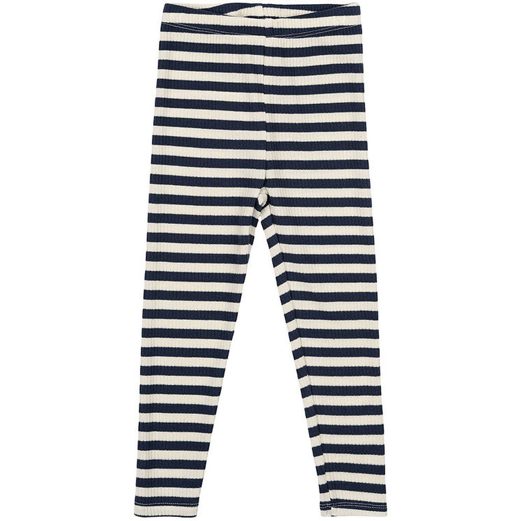 The New Siblings Leggings - Rib - TnsbFro - Mood Indigo Striped