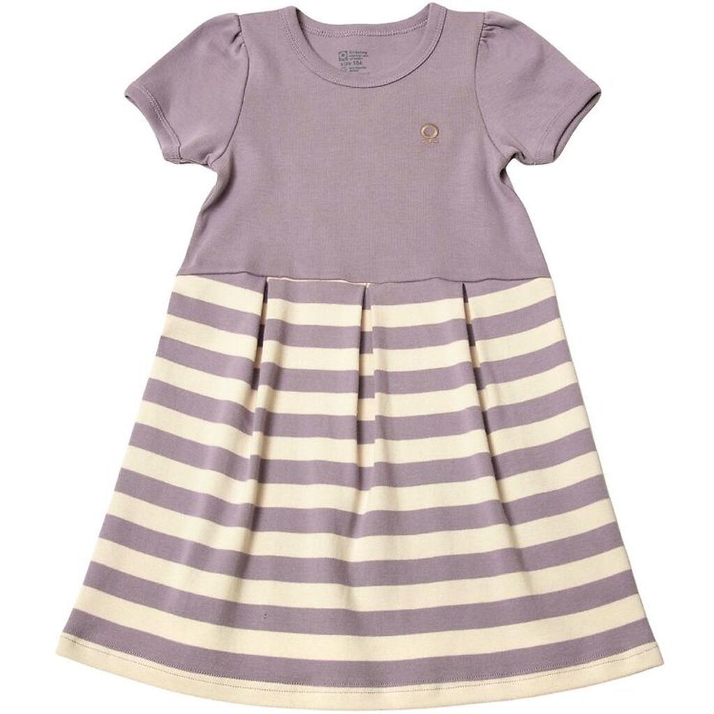 Katvig Kjole - Lilla m. Striber