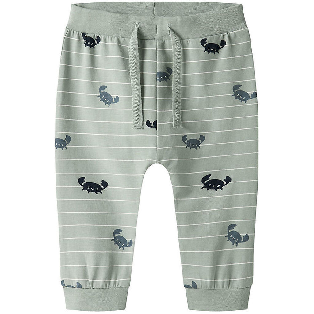Name It Bukser - NbmVroels - Aqua Gray/Crabs