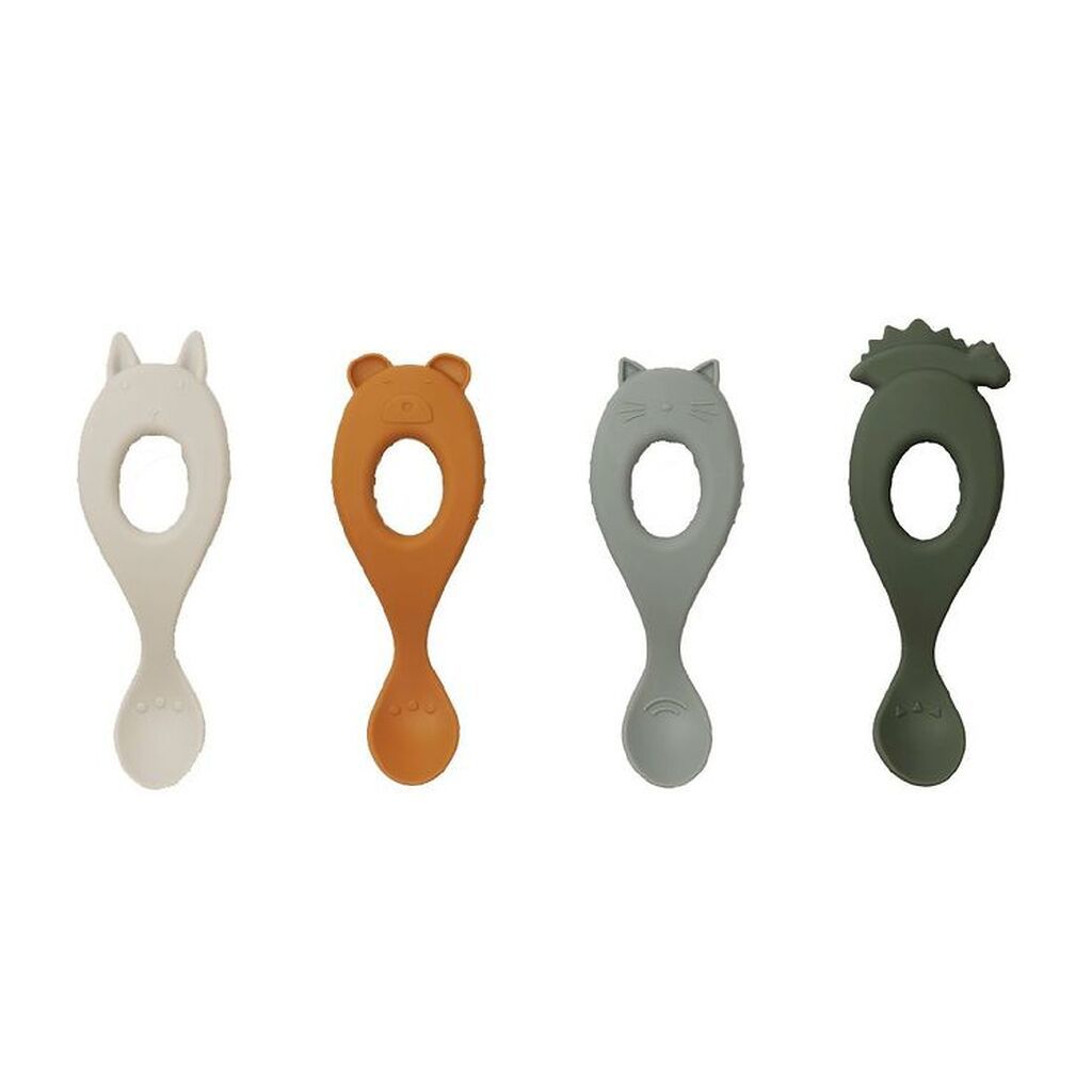 Liewood Skeer - Liva - Silikone - 4-pak - Hunter Green Mix