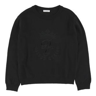 Dolce & Gabbana Bluse - Uld - Sort m. Broderi