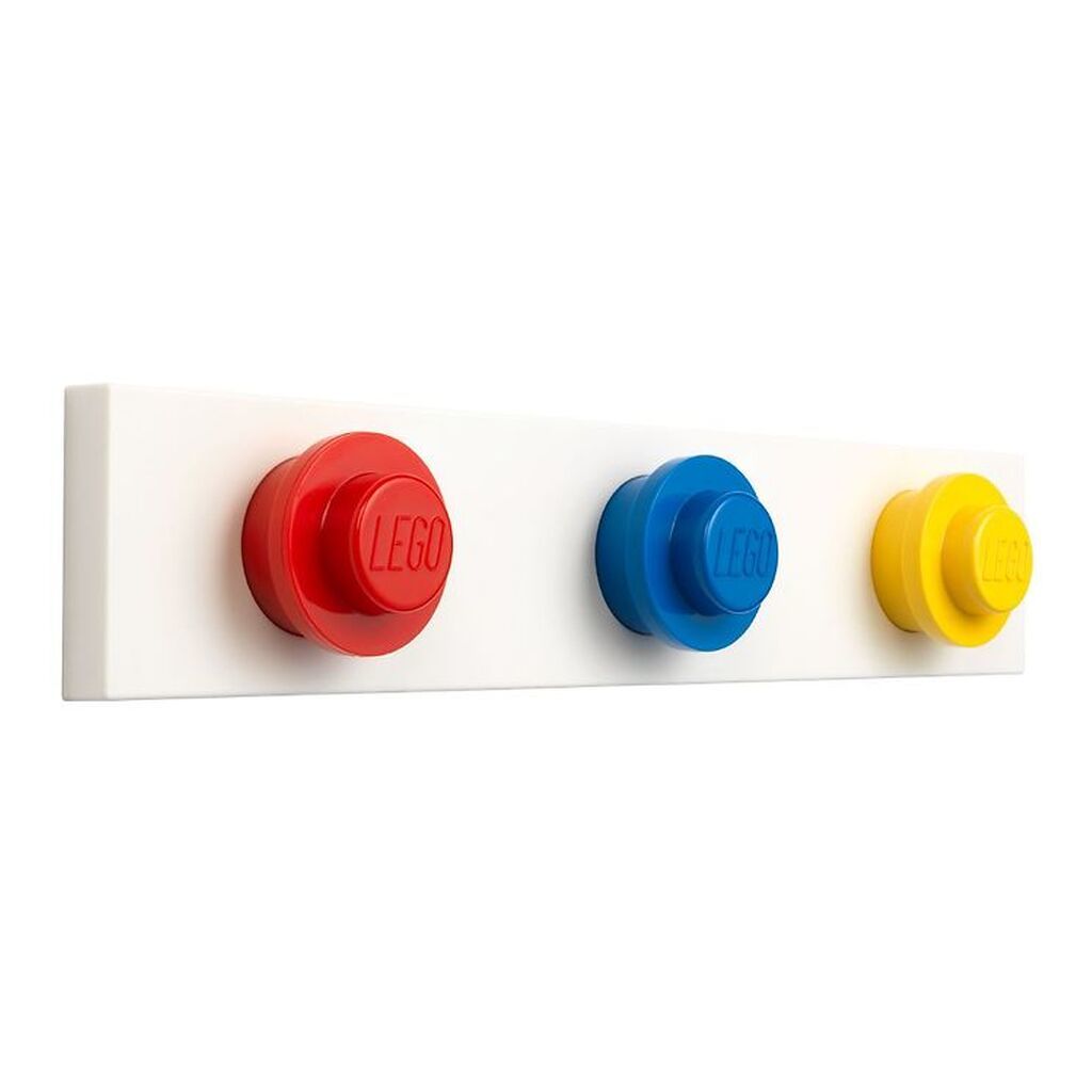 LEGOÂ® Storage Knagerække - 33 cm - Rød/Blå/Gul
