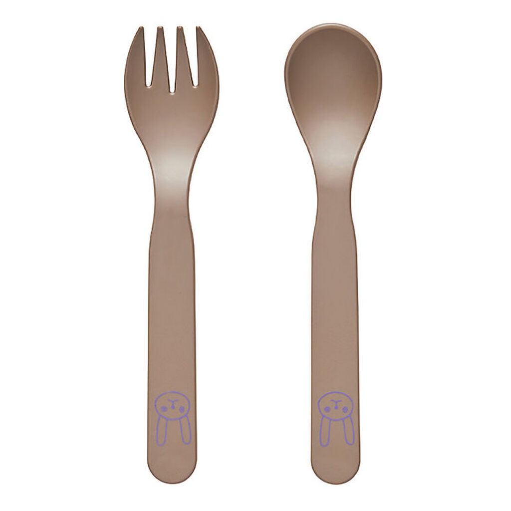OYOY Børnebestik - 2 Dele - Pullo - Taupe