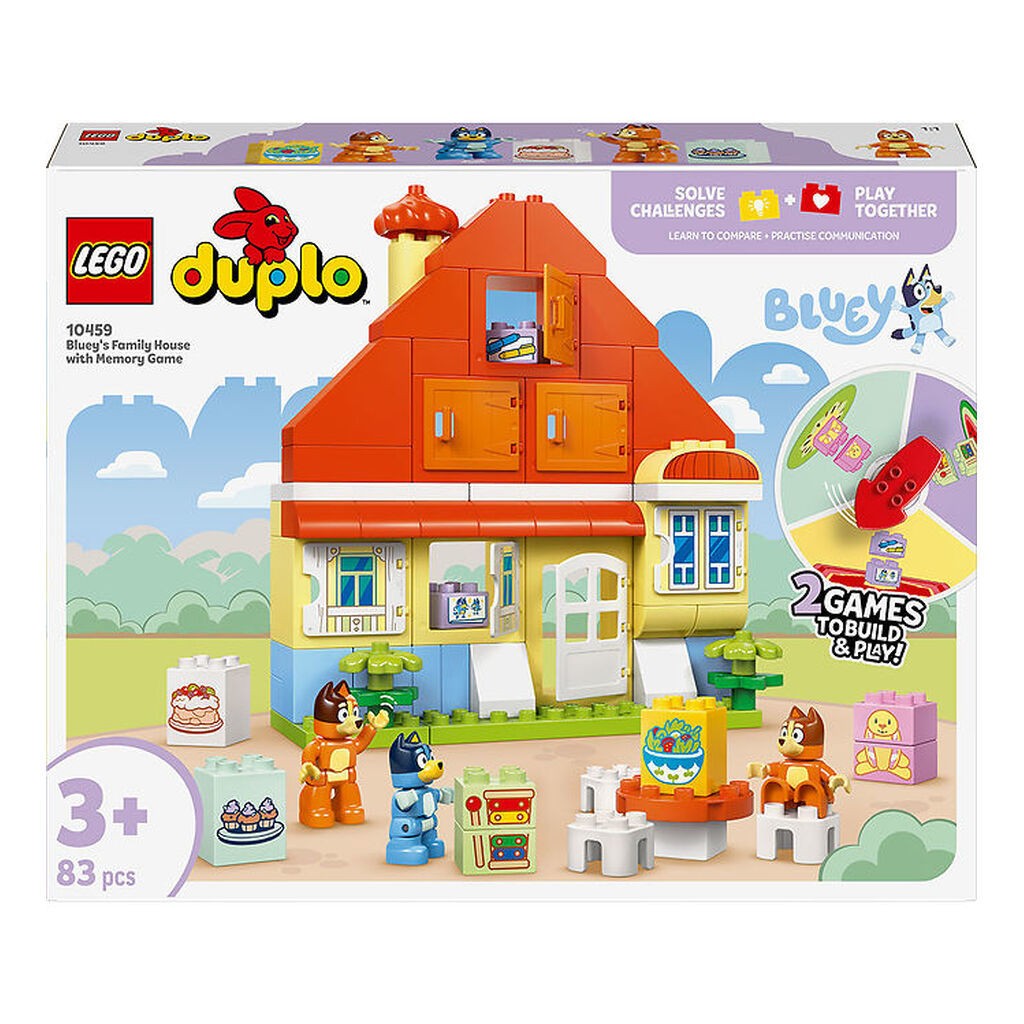 LEGOÂ® DUPLO - Blueys Families Hus Med Huskespil 10459 - 83 Dele