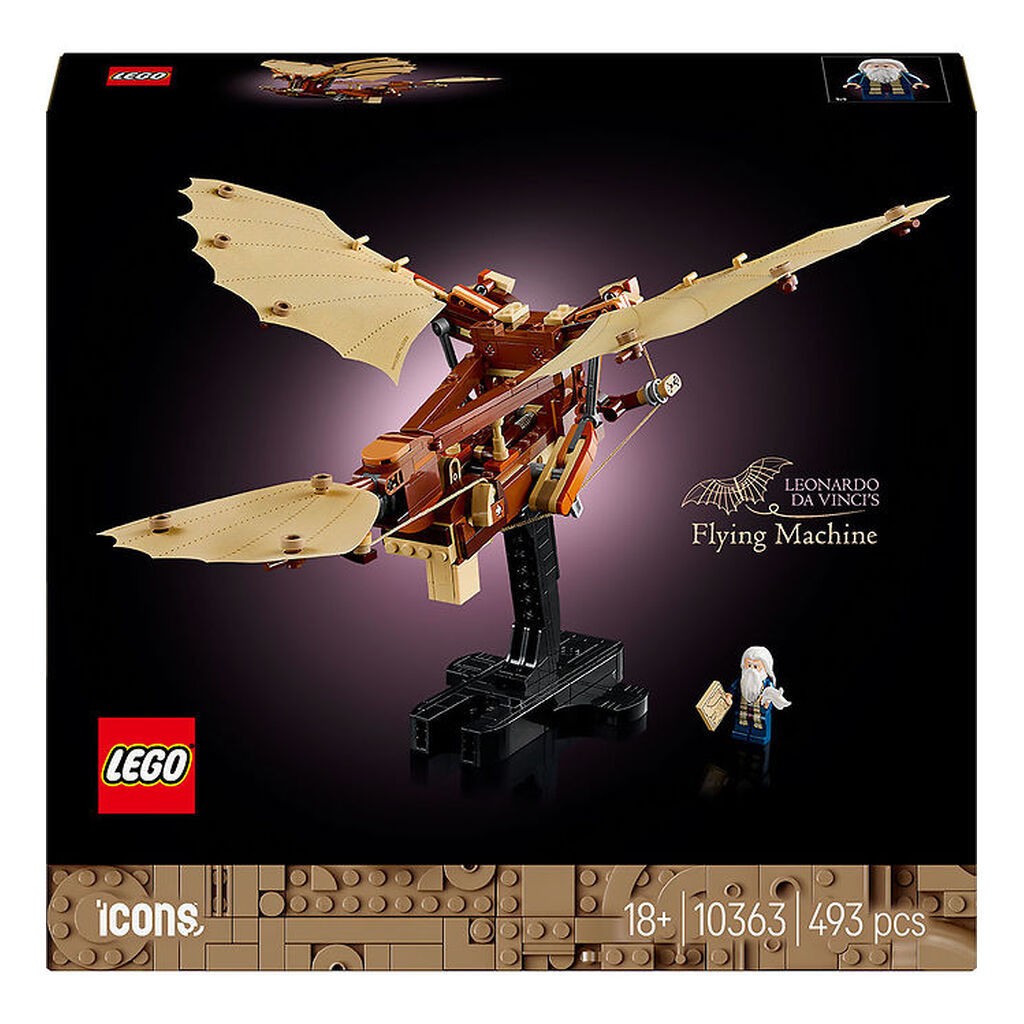 LEGOÂ® Icons - Leonardo da Vincis flyvemaskine 10363 - 493 Dele