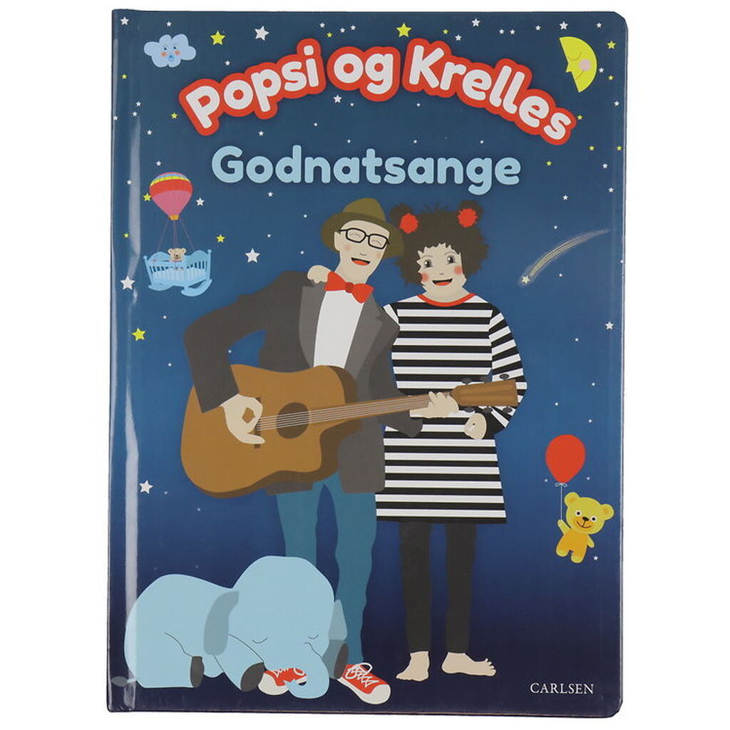 Forlaget Carlsen Sangbog - Popsi og Krelles Godnatsange - Dansk