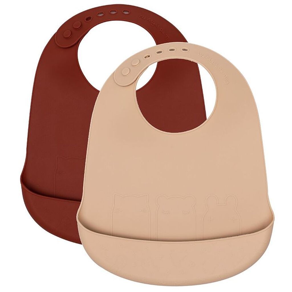 We Might Be Tiny Hagesmæk - 2-pak - Silikone - Beige/Rust