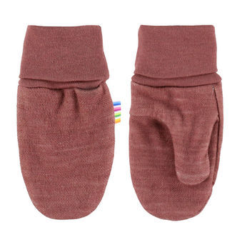 Joha Luffer m. Tommel - Uld/Bambus - Mørk Rose