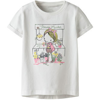 Name It T-shirt - NmfVix - Bright White/Market