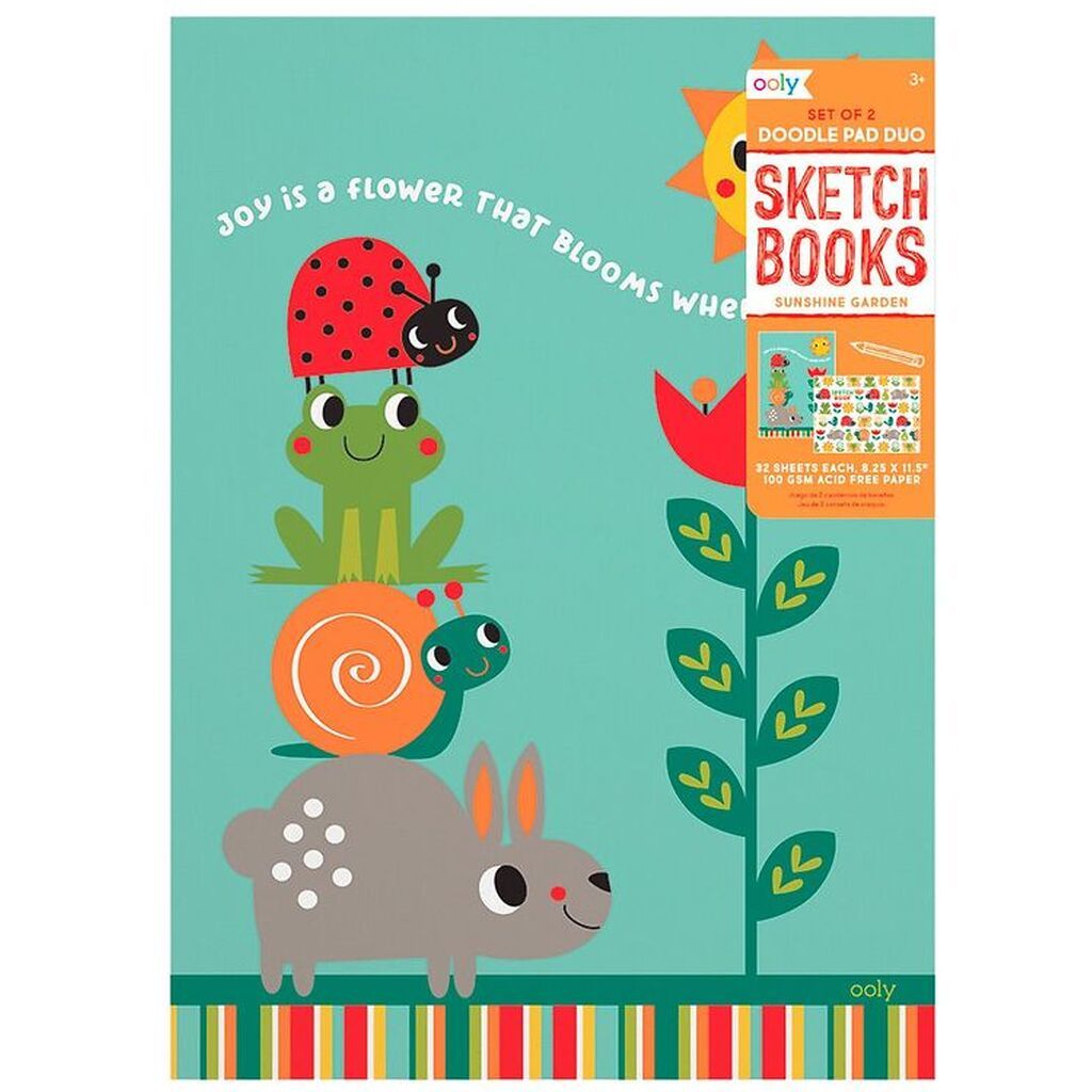 Ooly Sketchbog - 2-pak - Sunshine Garden