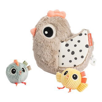 Done by Deer Aktivitetslegetøj - Clucky - Sand