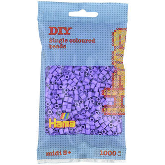 Hama Midi Perler - 1000 stk. - 45 Pastel Lilla
