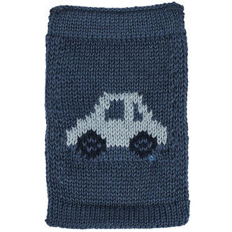 Smallstuff Strikket Flag - Bil - Blå Motiv