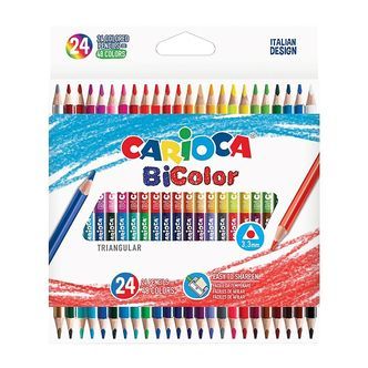 Carioca Dobbeltfarvede Farveblyanter - 24 stk - Multifarvet