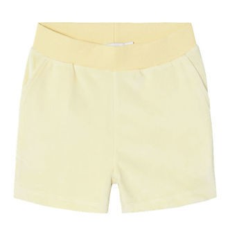 Name It Shorts - Velour - NkfDebbie - Pastel Yellow