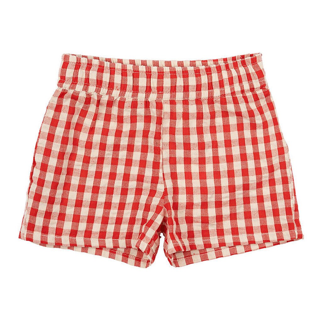 The New Siblings Shorts - TnstNelly - Poppy Red Check
