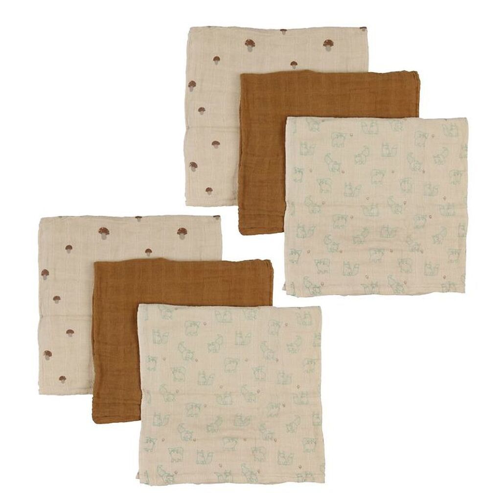 Pippi Stofbleer - 6-Pak - 65x65 cm - Almond