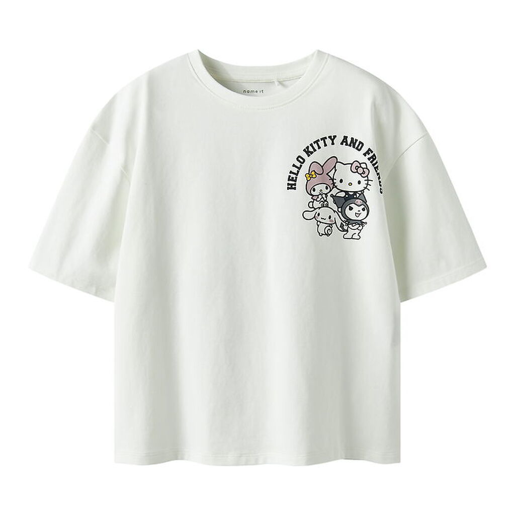 Name It T-shirt - NkfOda - Hello Kitty - Cloud Dancer