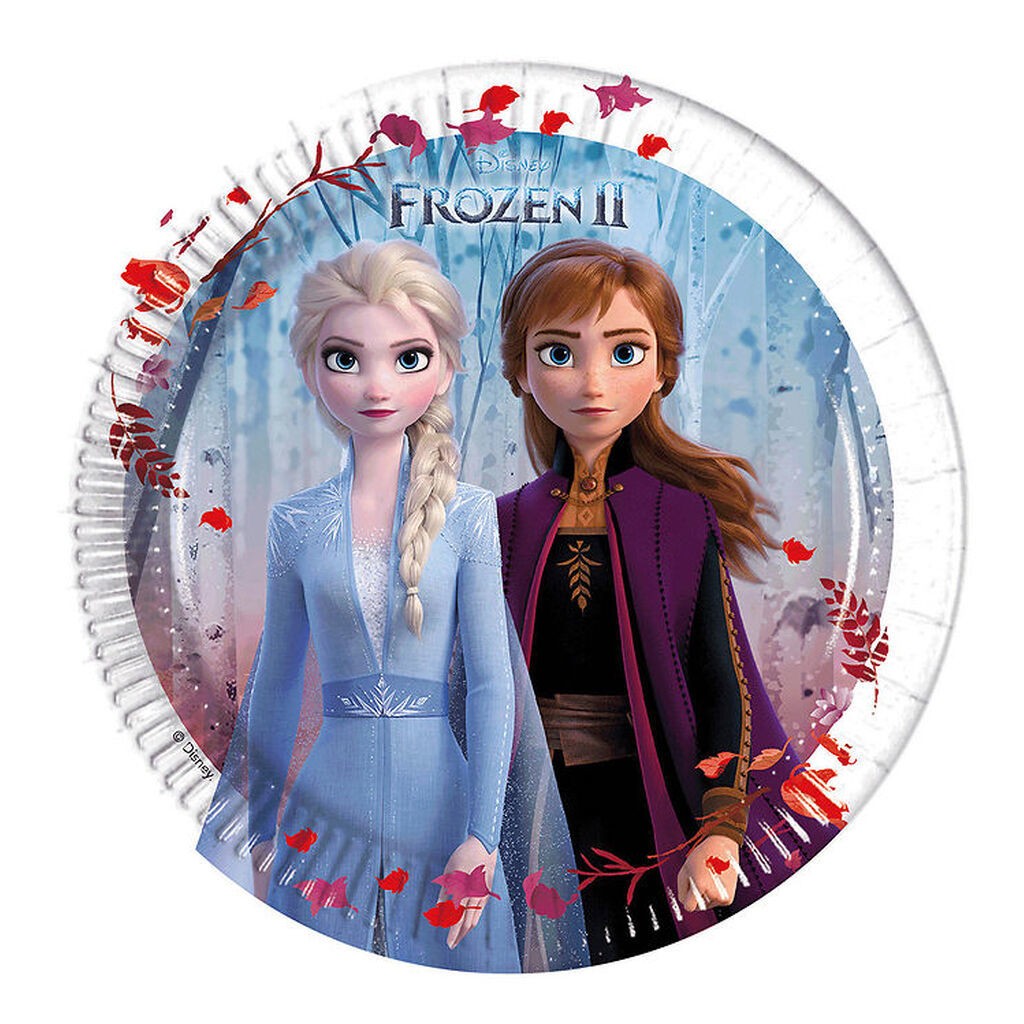 Decorata Party Paptallerkner - 8-pak - 19,5 cm - Frozen II