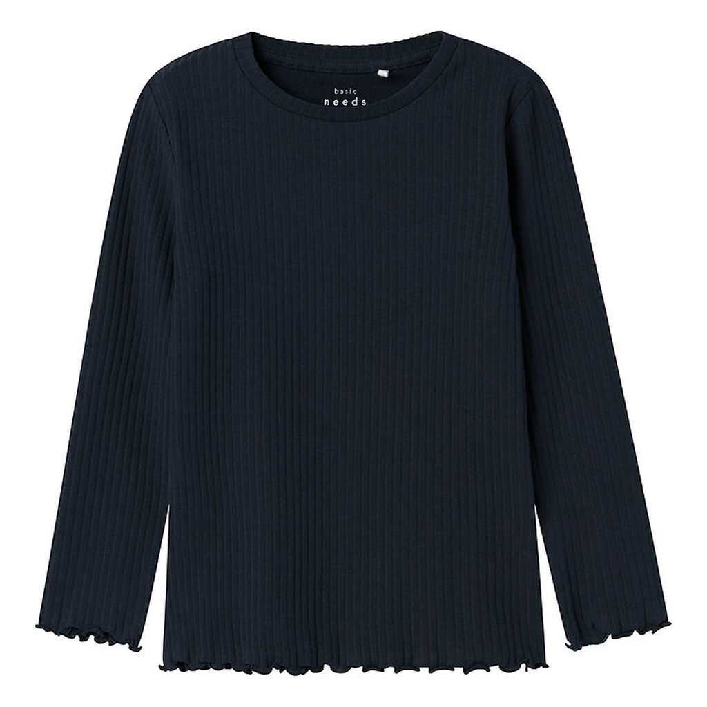 Name It Bluse - Rib - NmfVemma - Dark Saphire/Solid